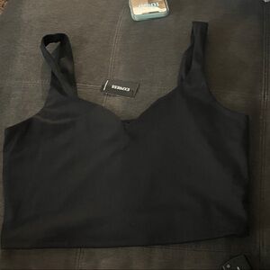 Express Black Crop Top